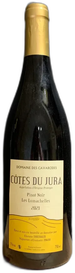 photo du vin Pinot Noir les Lumachelles 2021 Aop Côtes du Jura, Etienne Thiebaud, Domaine des Cavarodes