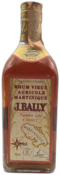 photo du vin Rhum J. Bally 1970 Martinique