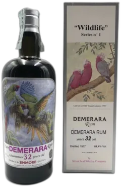 capture du vin Rhum Silver Seal Enmore 1977 32 Ans