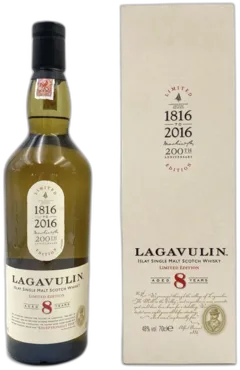 photo du vin Lagavulin 200eme Anniversaire 8 Ans Single Malt Scotch Edition Limitée oc