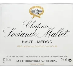 photo du vin Sociando Mallet