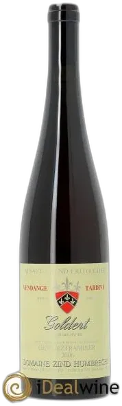 capture du vin Alsace Gewurztraminer Goldert Grand Cru Vendanges Tardives Zind-Humbrecht 2006