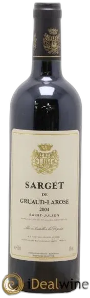 photo du vin Sarget de Gruaud Larose Second Vin