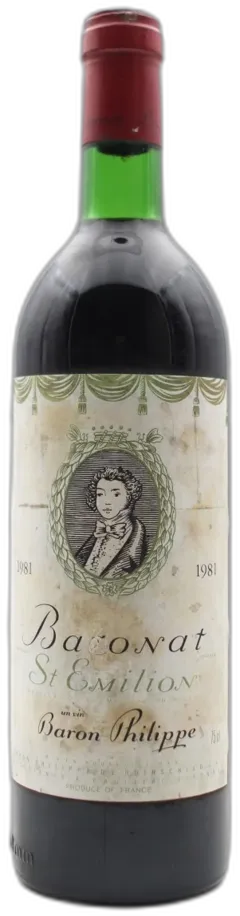 photo du vin Baronat Saint-Emilion 1981