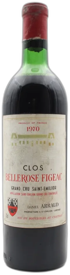 vue du vin Clos Bellerose Figeac 1970