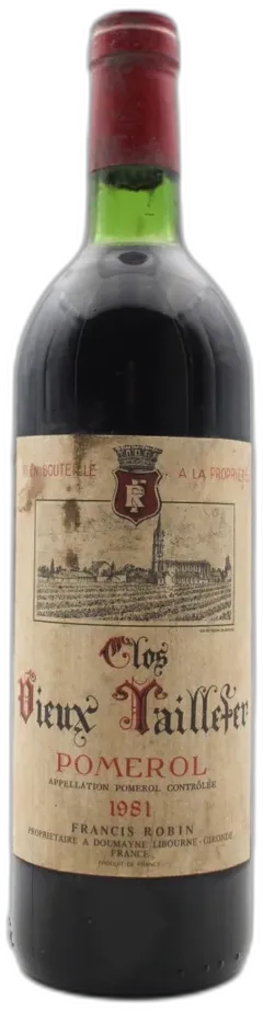 illustration du vin Clos Vieux Taillefer 1981