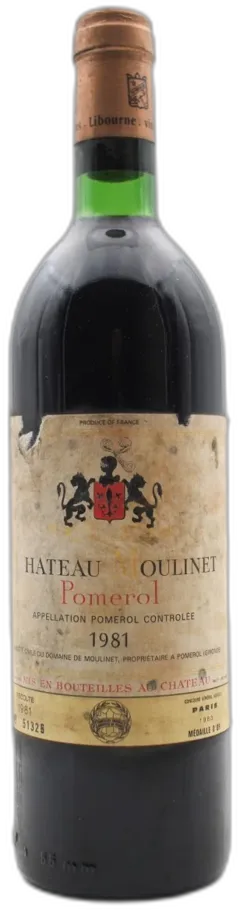 photo du vin Château Moulinet 1981