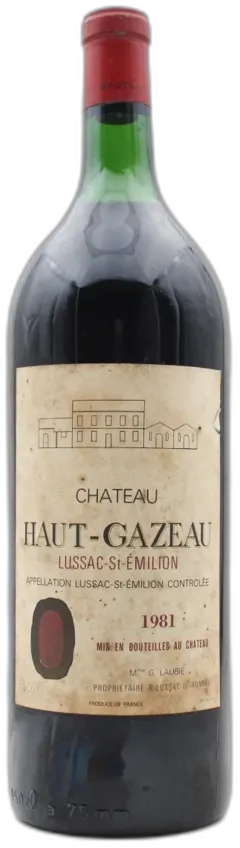 photo du vin Magnum Château Haut-Gazeau 1981
