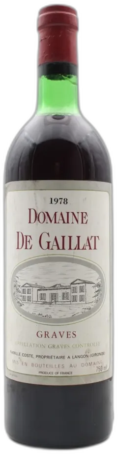 photos du vin Domaine de Gaillat 1978