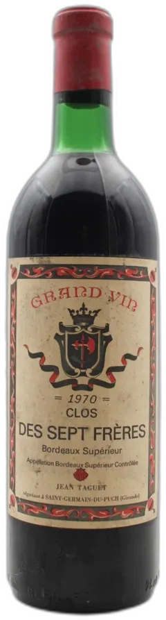 image du vin Clos des Sept Frères 1970