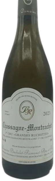 photo du vin Chassagne Montrachet Premier Cru Domaine Bachelet Ramonet les Grandes Ruchottes 2023