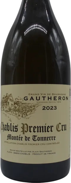 vue du vin Jean-Paul & Benoît Droin, Chablis 1er Cru Montée de Tonnerre 2023