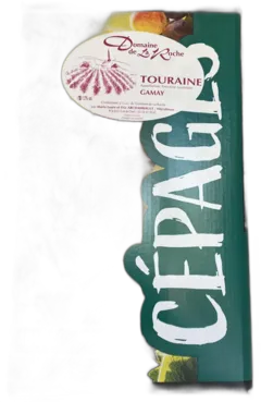 vue du vin Bib Touraine Gamay "Domaine de la Roche"