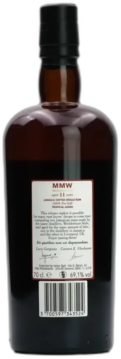 photo du vin Rhum Velier 11 Ans Mmw Wedderburn
