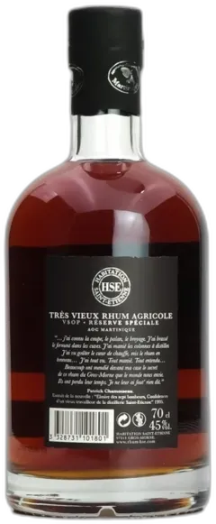 aperçu du vin Très Vieux Rhum Agricole Réserve Spéciale VSOP HSE