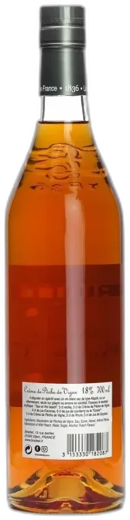 photo du vin Crème de Pêche de Vigne Briottet