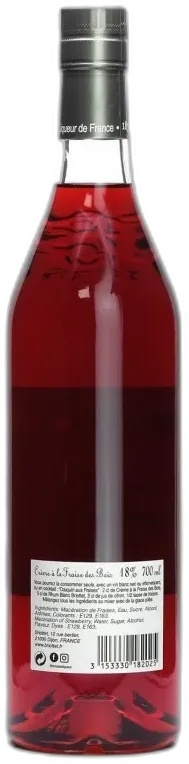 photo du vin Crème de Fraise des Bois Briottet