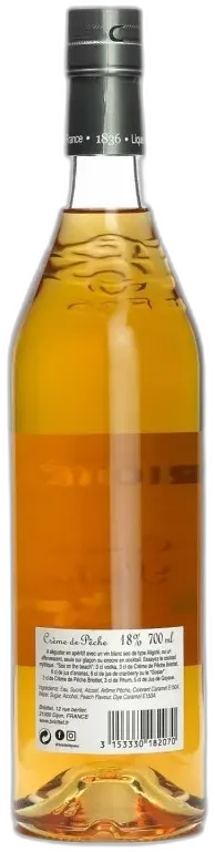 photo du vin Crème de Pêche