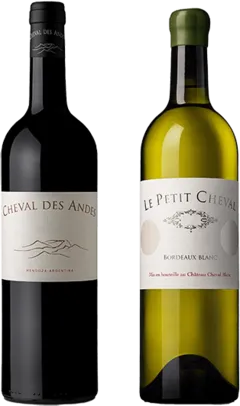 image du vin Duo le Petit Cheval Blanc et Cheval des Andes