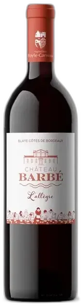 photo du vin Blaye Côtes de Bordeaux "Château Barbé" 2022 Bayle-Carreau