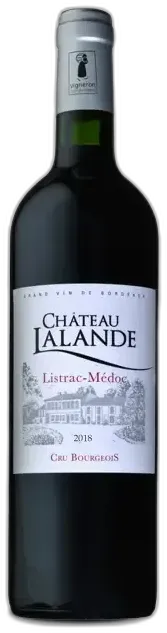 photo du vin Listrac-Médoc Cru Bourgeois 2018 Château Lalande