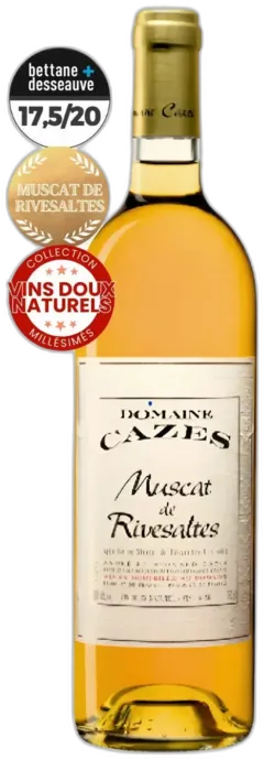 photo du vin Muscat de Rivesaltes 2001 Domaine Cazes