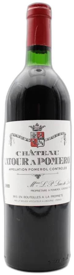 vue du vin Château Latour à Pomerol