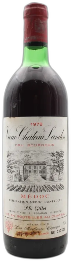 photo du vin Vieux Château Landon 1978