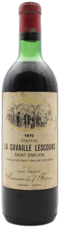 vue du vin Château la Cavaille Lescours 1970