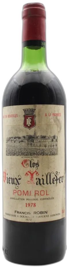 image du vin Clos Vieux Taillefer 1978