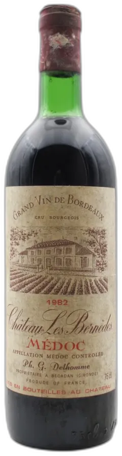 photo du vin Château les Bernèdes 1982