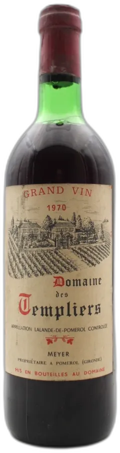 photo du vin Domaine des Templiers 1970