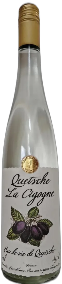 image du vin Eau de Vie de Quetsche Vieille Extra la Cigogne Distillerie Peureux