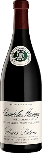 vue du vin Louis Latour Chambolle-Musigny 1er Cru "les Charmes" 2023