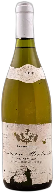 image du vin cl. Petitjean Chassagne Montrachet 1er Cru "en Remilly" 2008