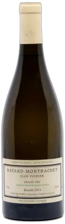 image du vin Poirier Maxence Batard Montrachet Clos Poirier Grand Cru 2014