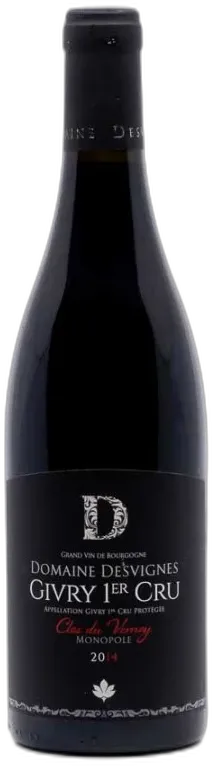 vue du vin Domaine Desvignes Givry 1er Cru Clos du Vernoy