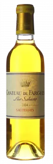 vue du vin Bouteille Château de Fargues 2004
