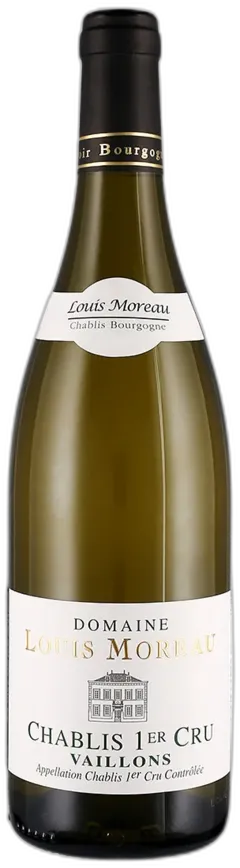 vue du vin Chablis 1er Cru Aoc Vaillons Louis Moreau 2023