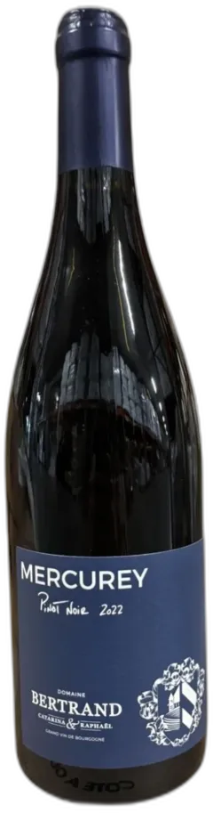 photo du vin Aop Mercurey Pinot Noir Domaine Bertrand 2023