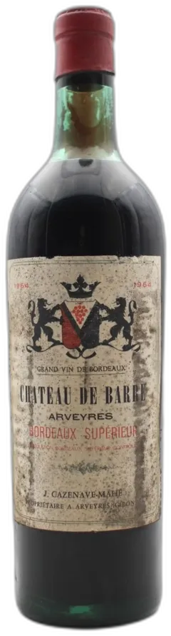 photo du vin Château de Barre 1964