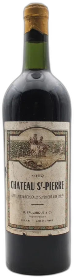 photo du vin Château Saint-Pierre 1962