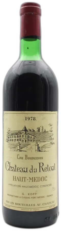 photo du vin Château du Retout 1978