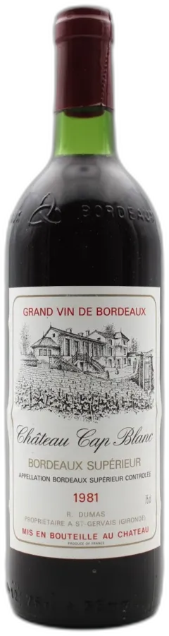 image du vin Château Cap Blanc 1981