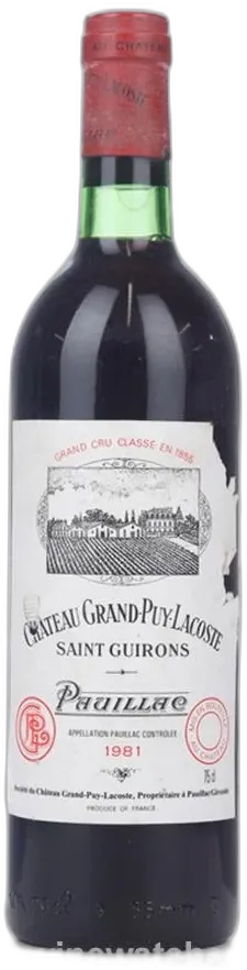 capture du vin Grand Puy Lacoste