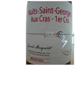 vue du vin Nuits Saint Georges 1er Cru Aux Cras