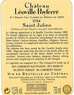 photo du vin Léoville Poyferré