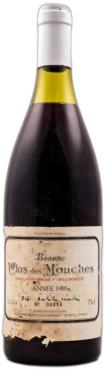 photo du vin Domaine des Deux Bernard Beaune 1er Cru "Clos des Mouches" 1988