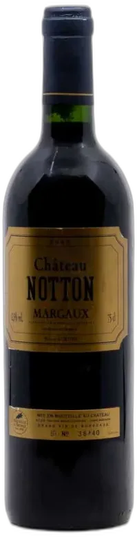 vue du vin Château Notton Margaux