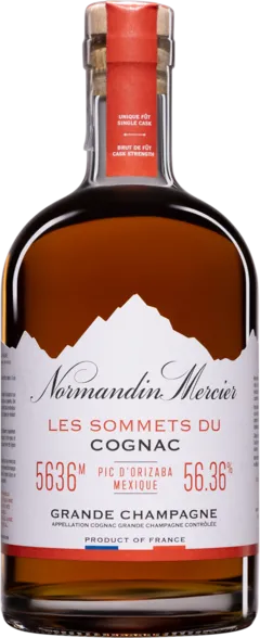 illustration du vin Normandin-Mercier Cognac Grande Champagne "les Sommets du Cognac - Pic d'Orizaba Mexique"